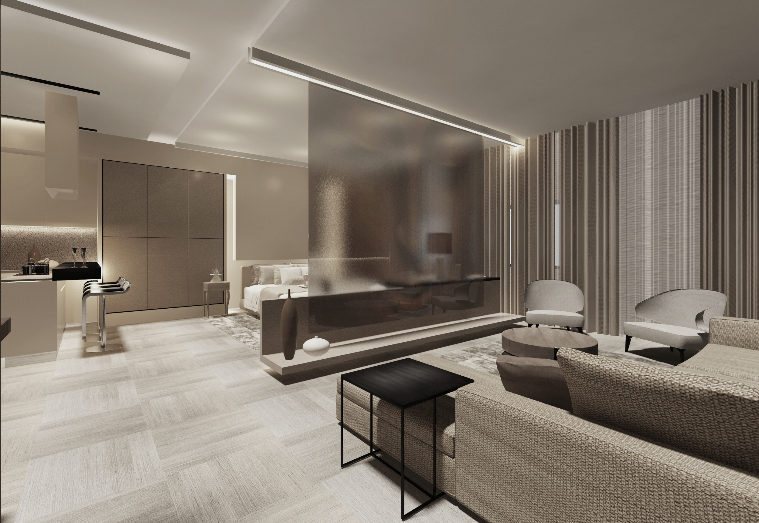 安曼豪华酒店公寓设计，简约时尚的度假空间-6