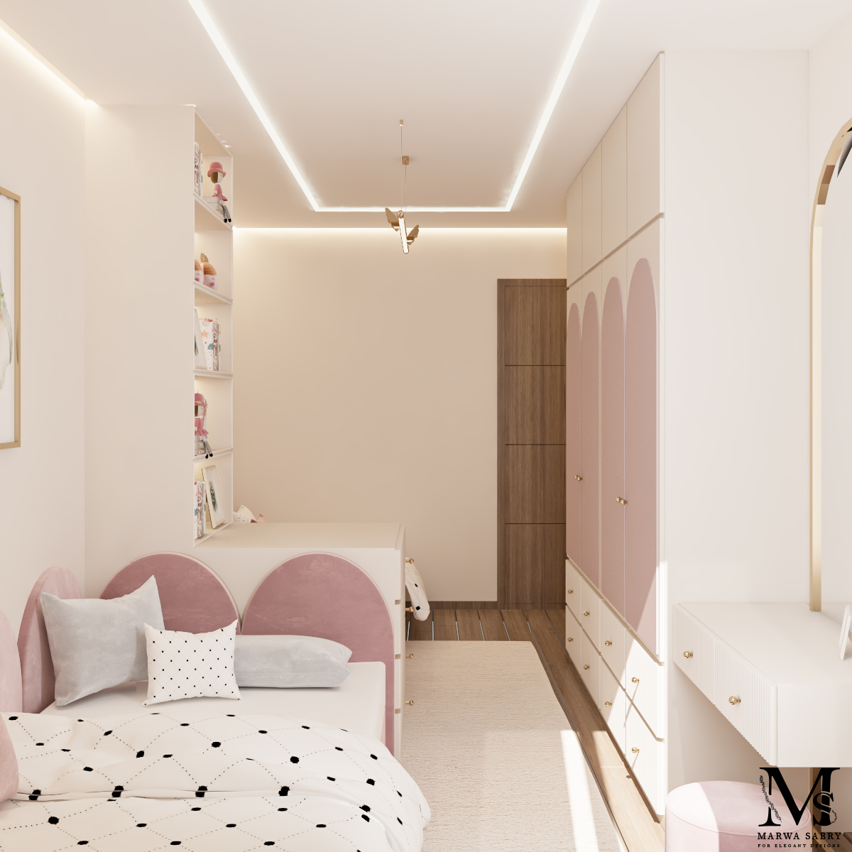 El Mokattam 儿童卧室设计丨埃及开罗丨marwasabrydesigns-8