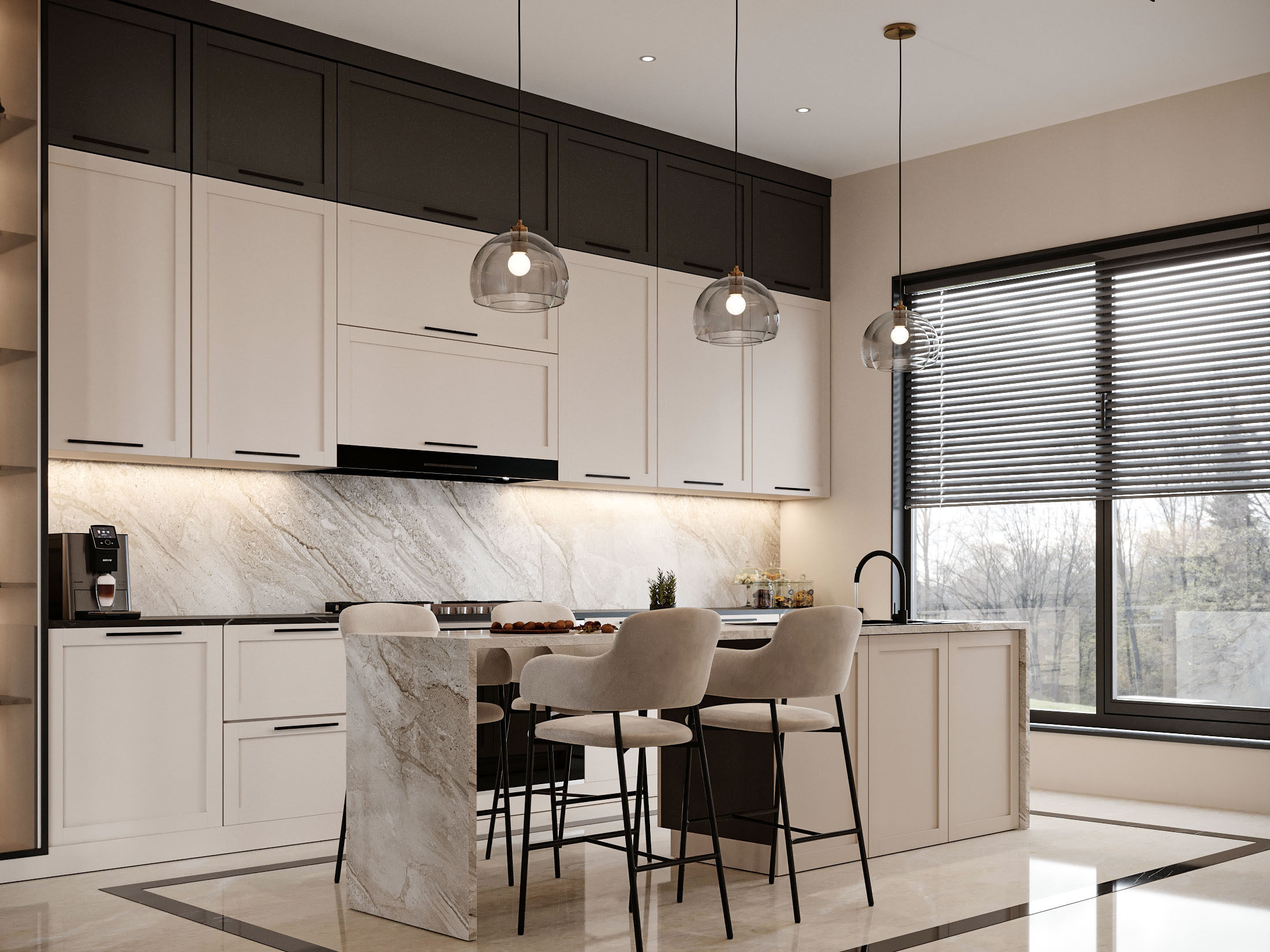 "Timeless Elegance: New Classic Style Simplex Villa"-38