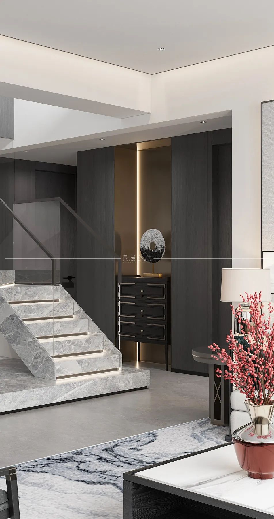 未央金茂府现代中式别墅设计丨中国西安丨青马别墅设计-28