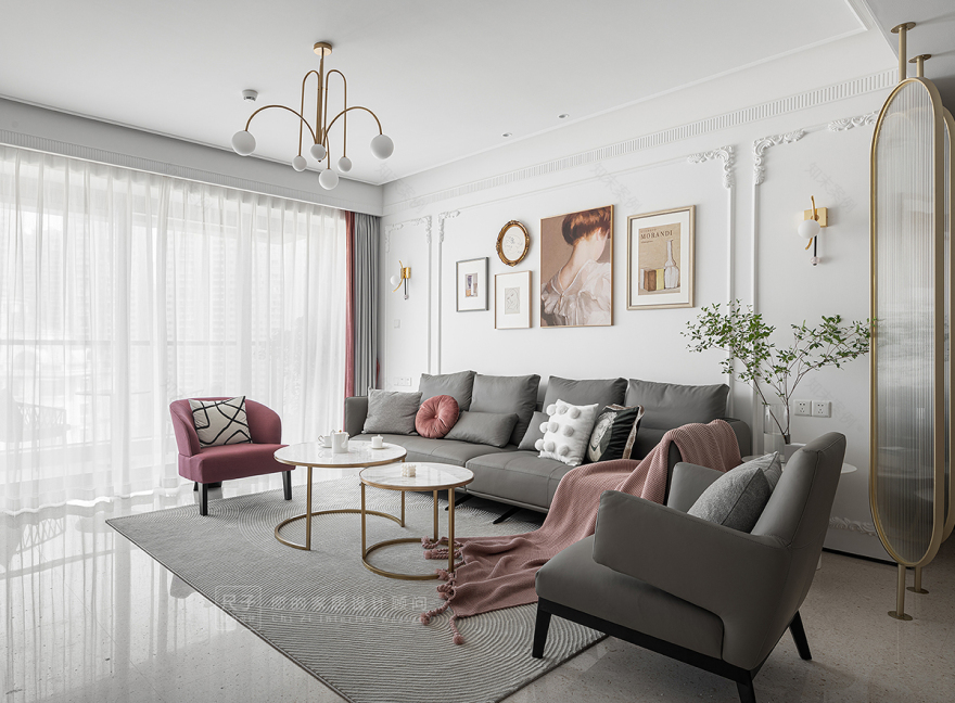 复古雕花+大胆撞色,告别平庸精装房丨中国深圳丨尺子室内设计-22