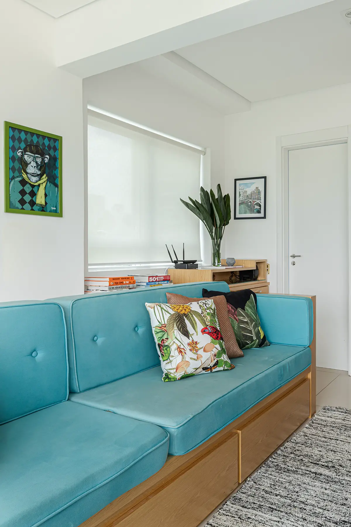 La chambre est bien dissimulée dans ce mini loft de 48m2-16