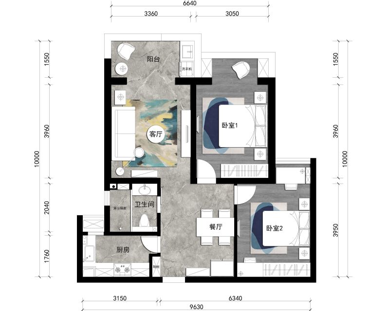 大新华府 84㎡现代北欧风格住宅丨南京尚居装饰-16