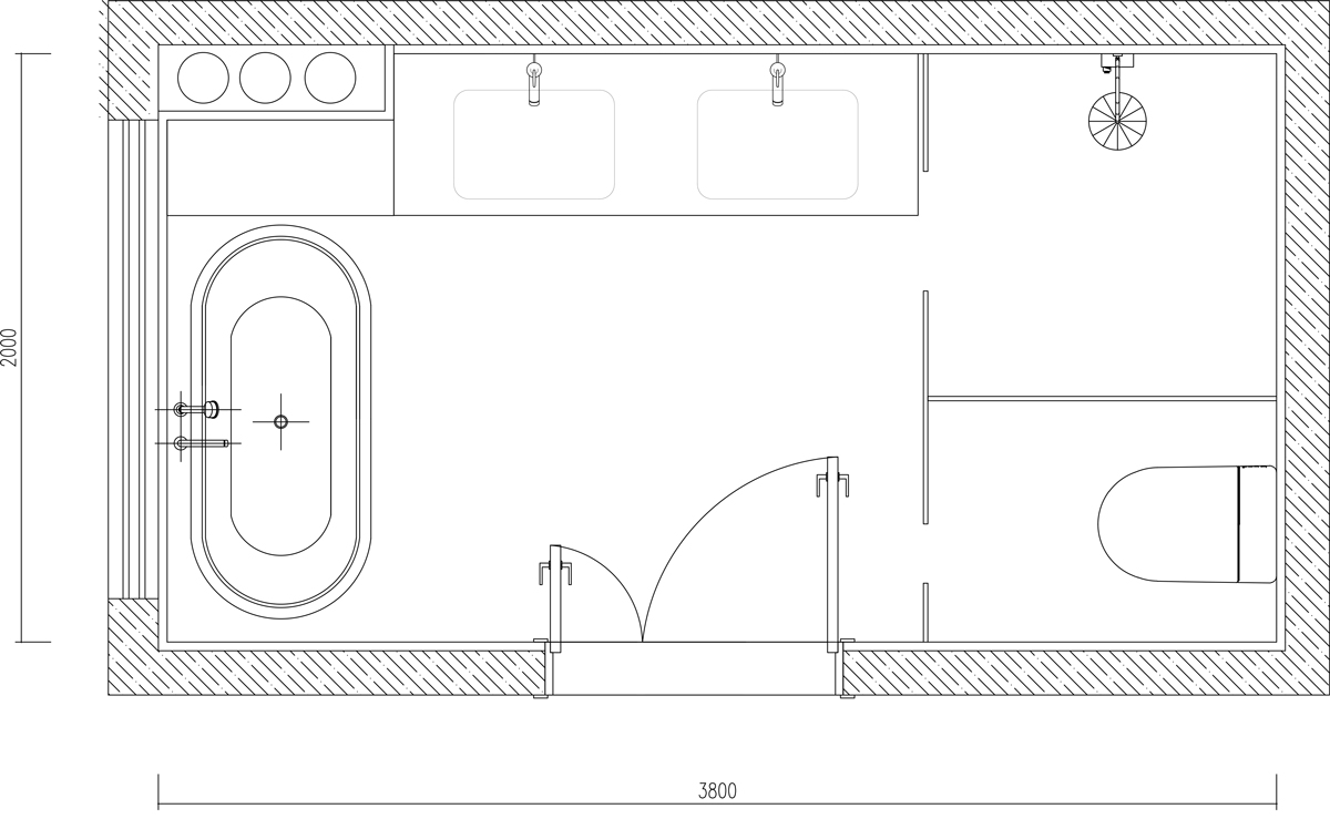 7·6㎡【游艇奢华】都市现代精致风浴室空间设计丨鸽盟·厨卫改造家-4
