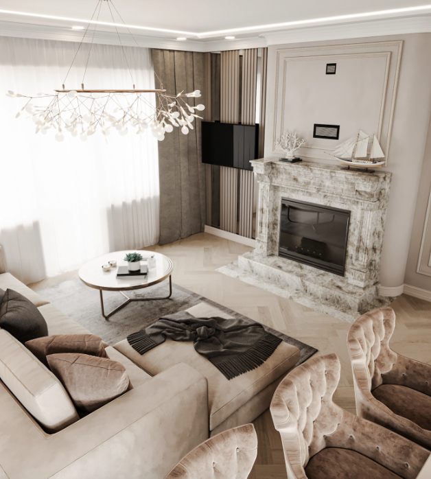 Odessa客厅及厨房区域设计项目-6