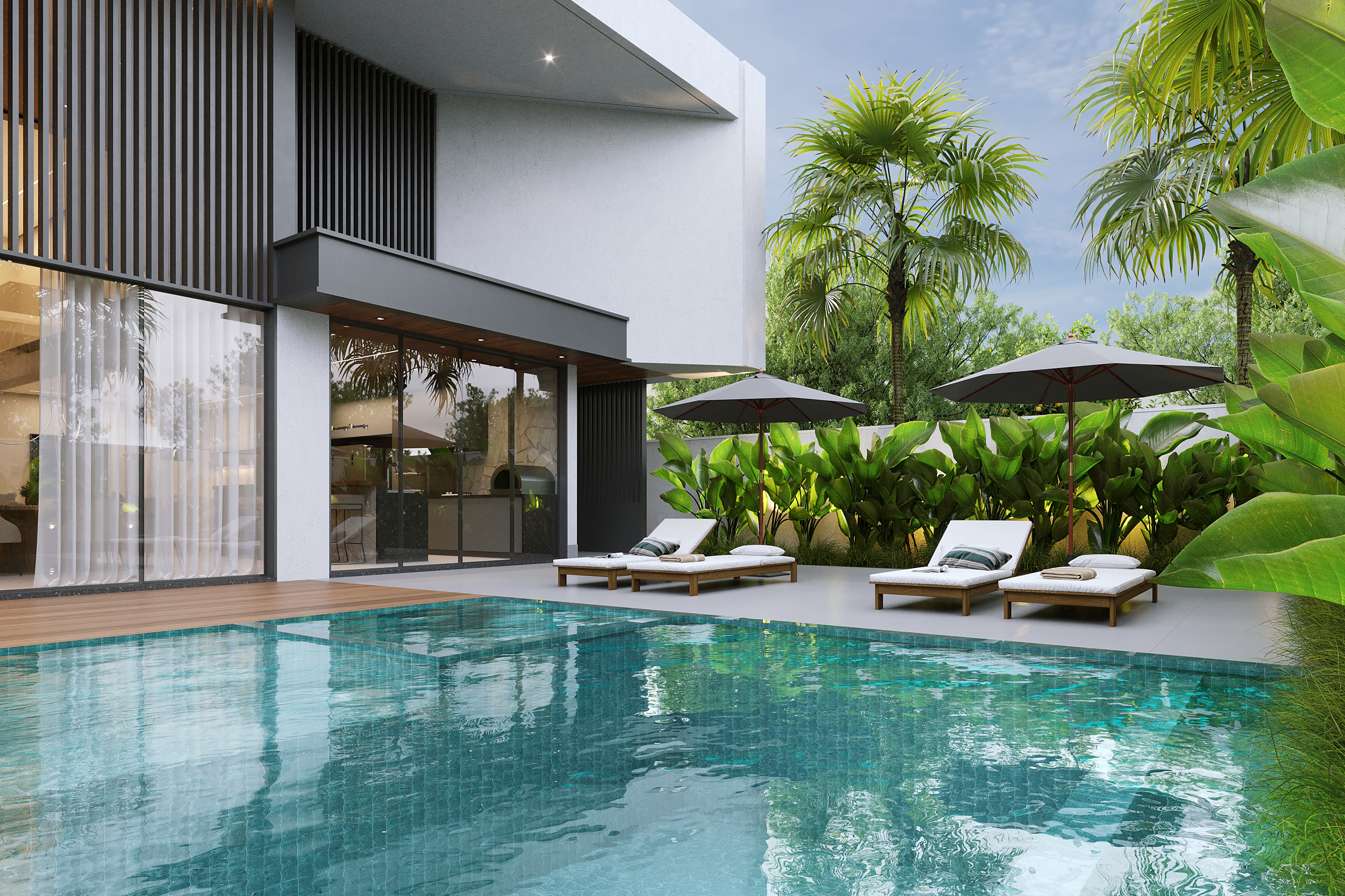 现代黑色房屋丨Of arquitetura-11