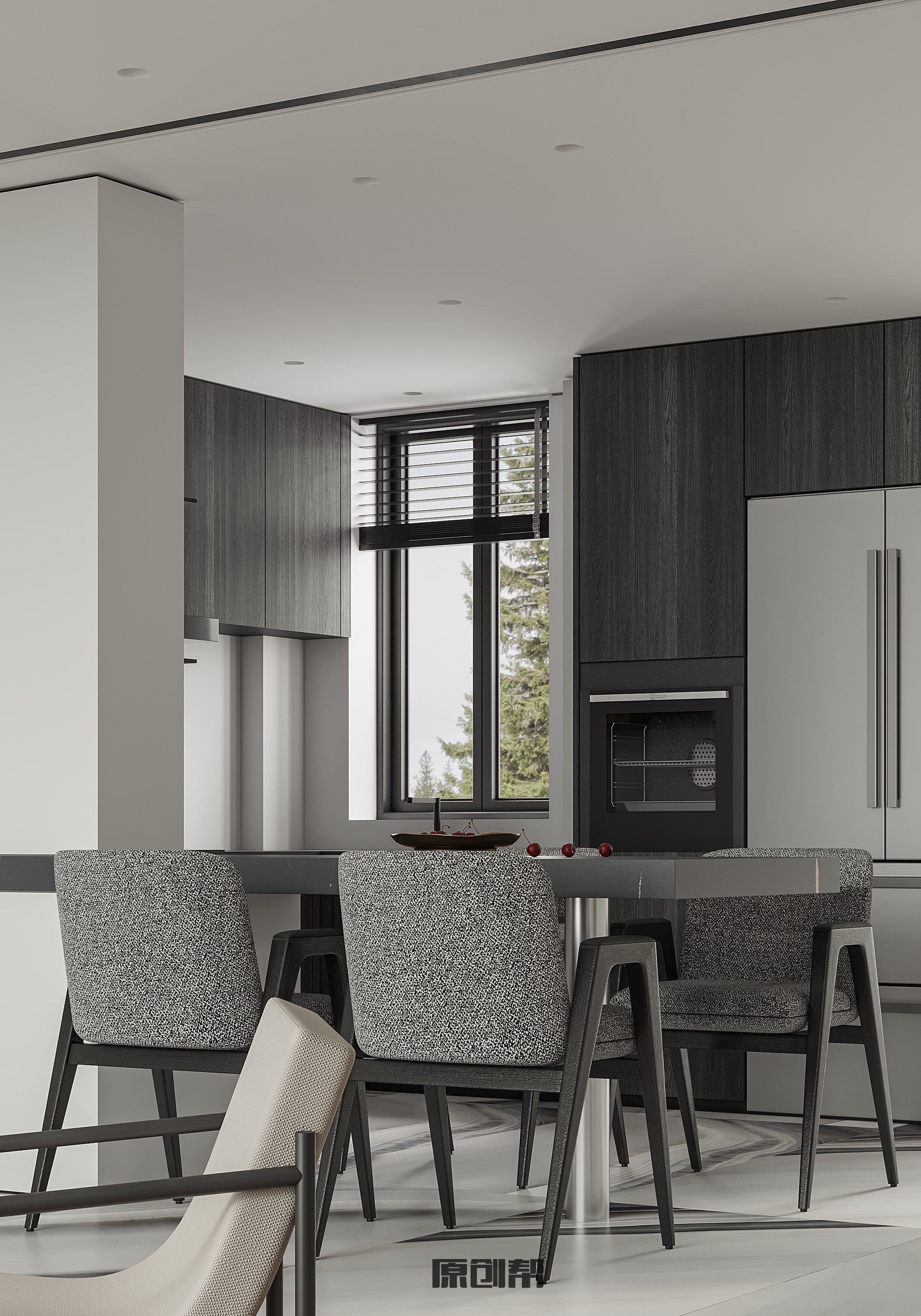 不落俗套的黑白灰空间设计-4