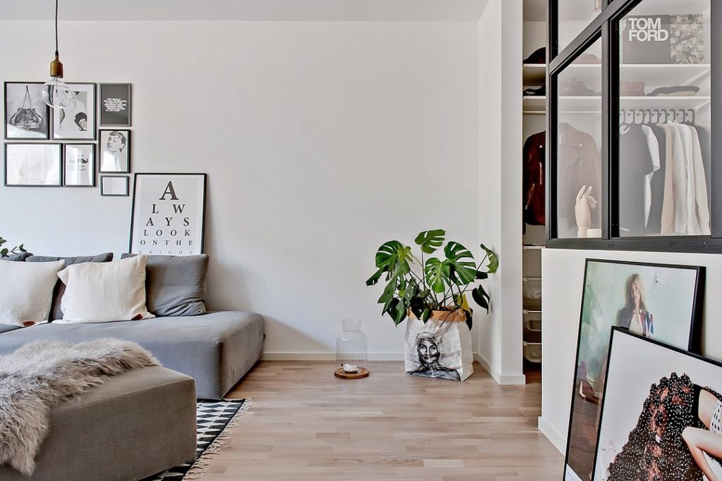 小半开放式卧室毗邻客厅设计案例-7