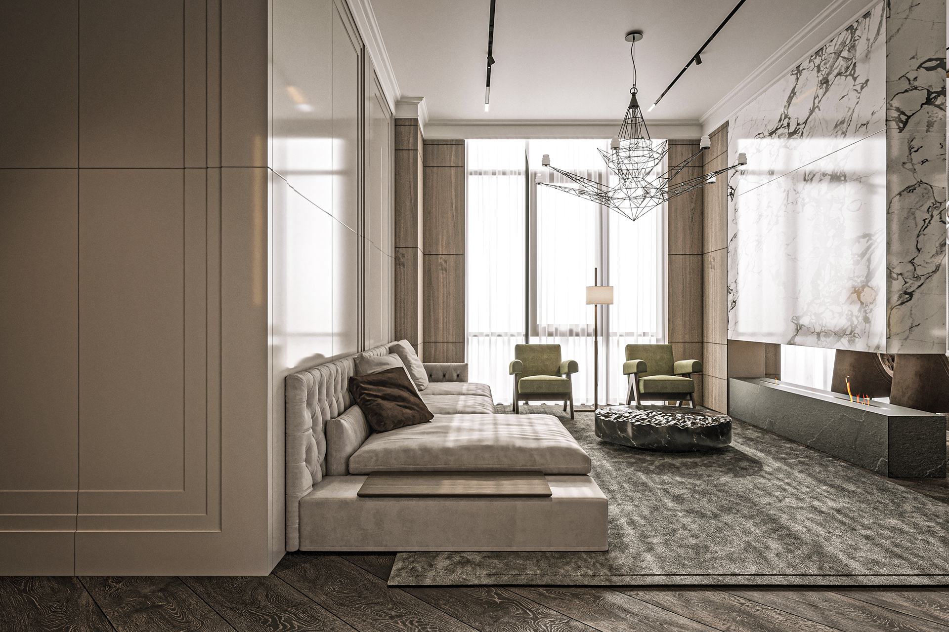 大理石与木质的完美结合                     -1