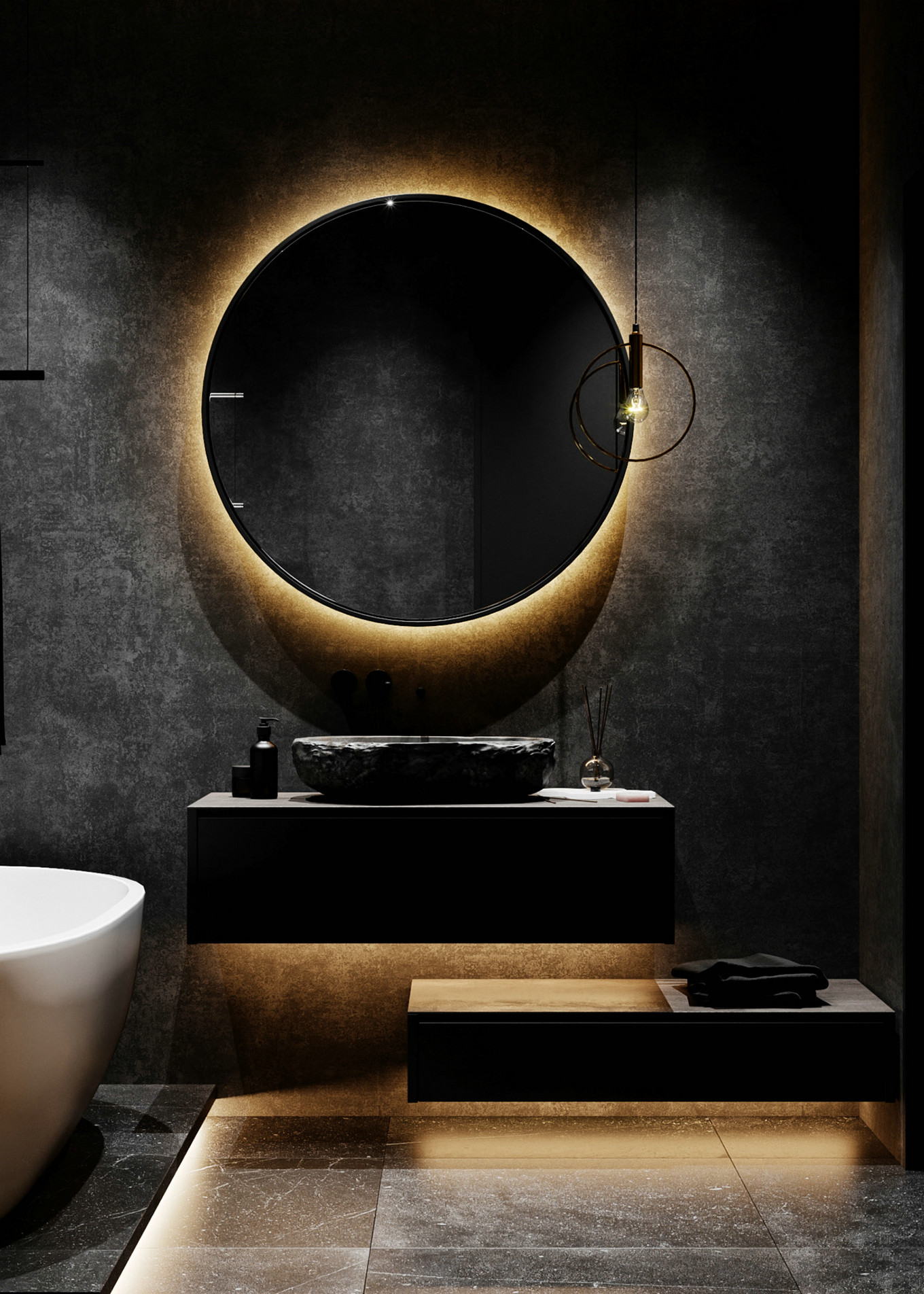 高级黑的质感美，单色系遇上光源质感美！-11