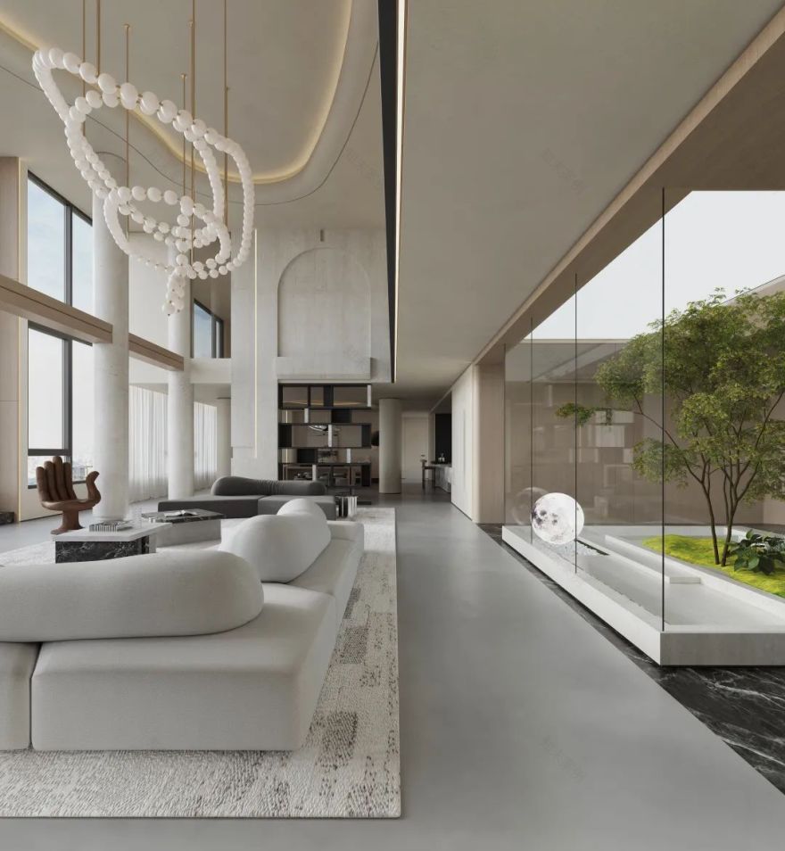 侘寂现代风 · 回归自然的城市住宅设计丨红柏设计-9