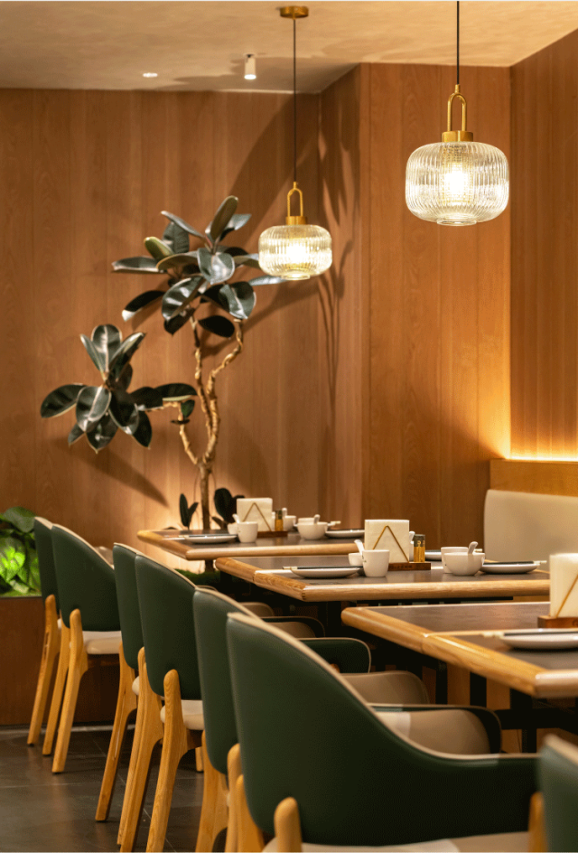 朗生·餐饮案例|木暖生香，绿影摇光——叶多多烤鸭-15