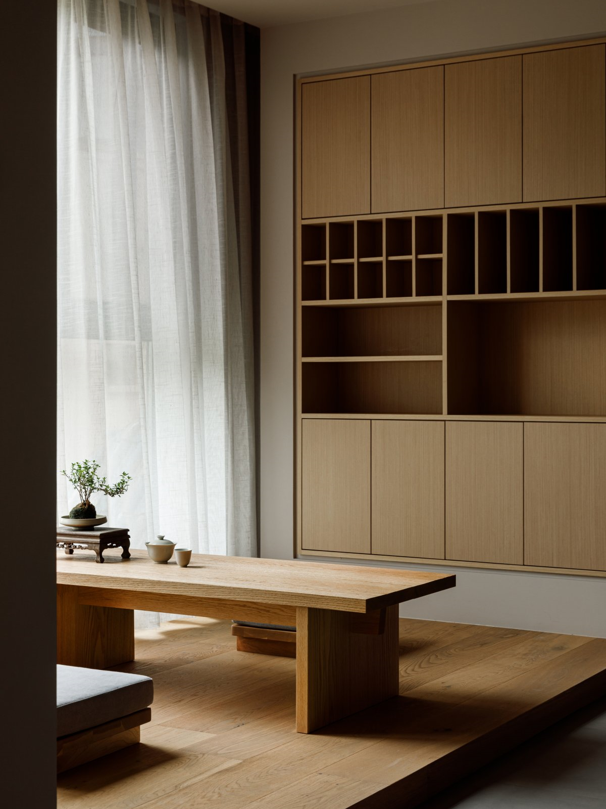 感受146㎡都市原木风平层-11