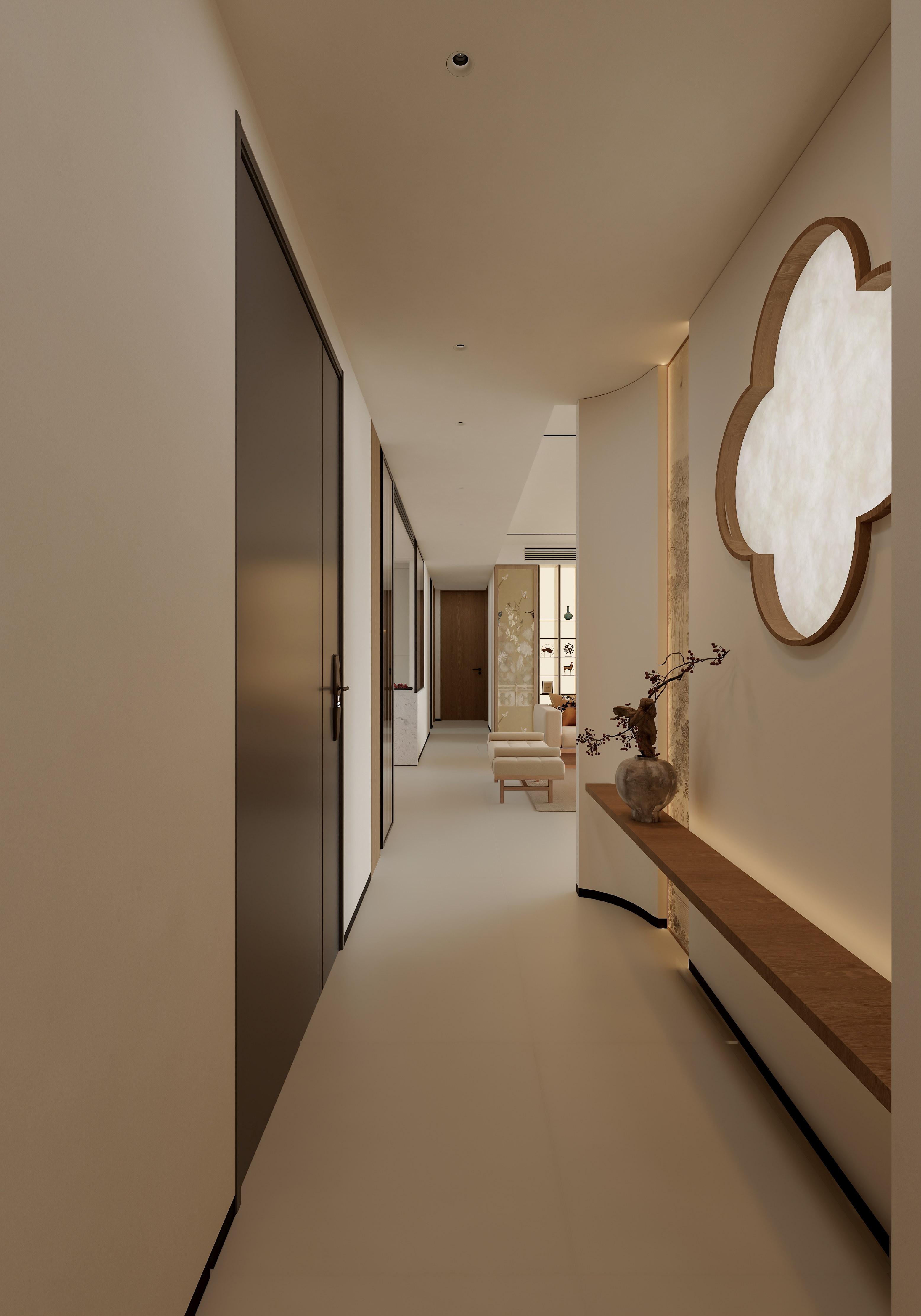 宋式美学 家装 亲自建模 亲自渲染-16