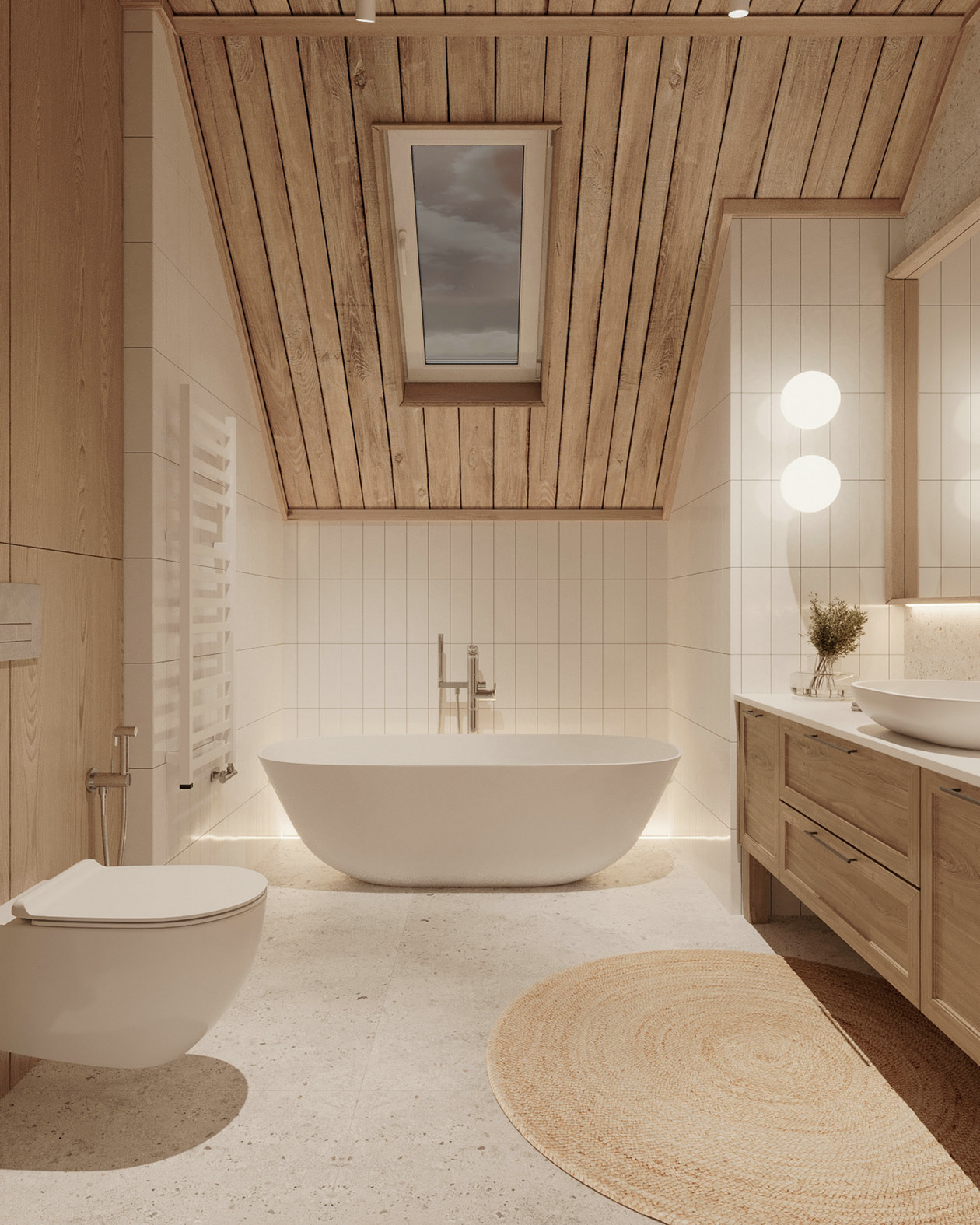 167㎡原木色系室内设计-17