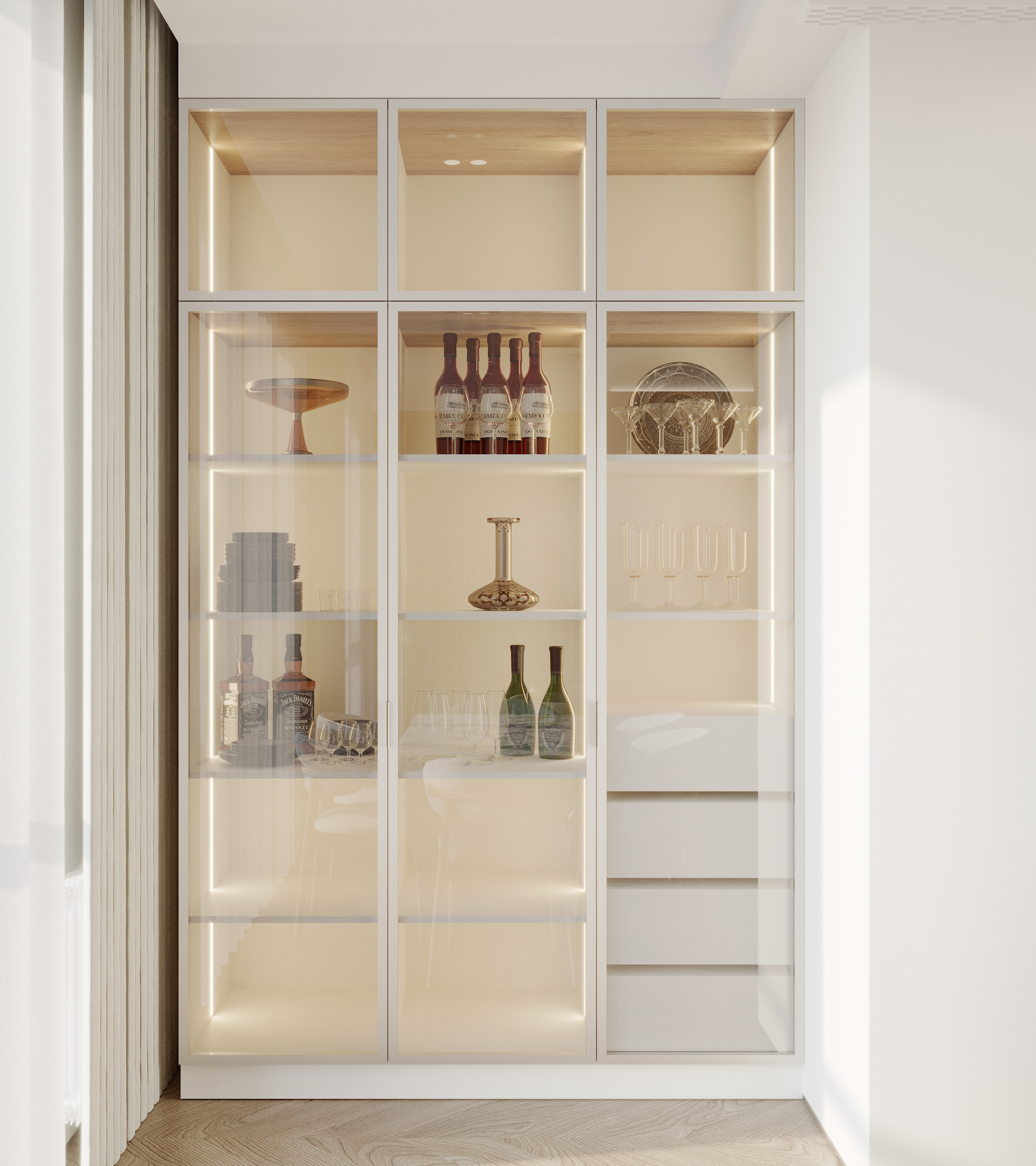 浅色客厅公寓设计丨亚美尼亚丨Zenith studio(设计师Ani Karapetyan)-16