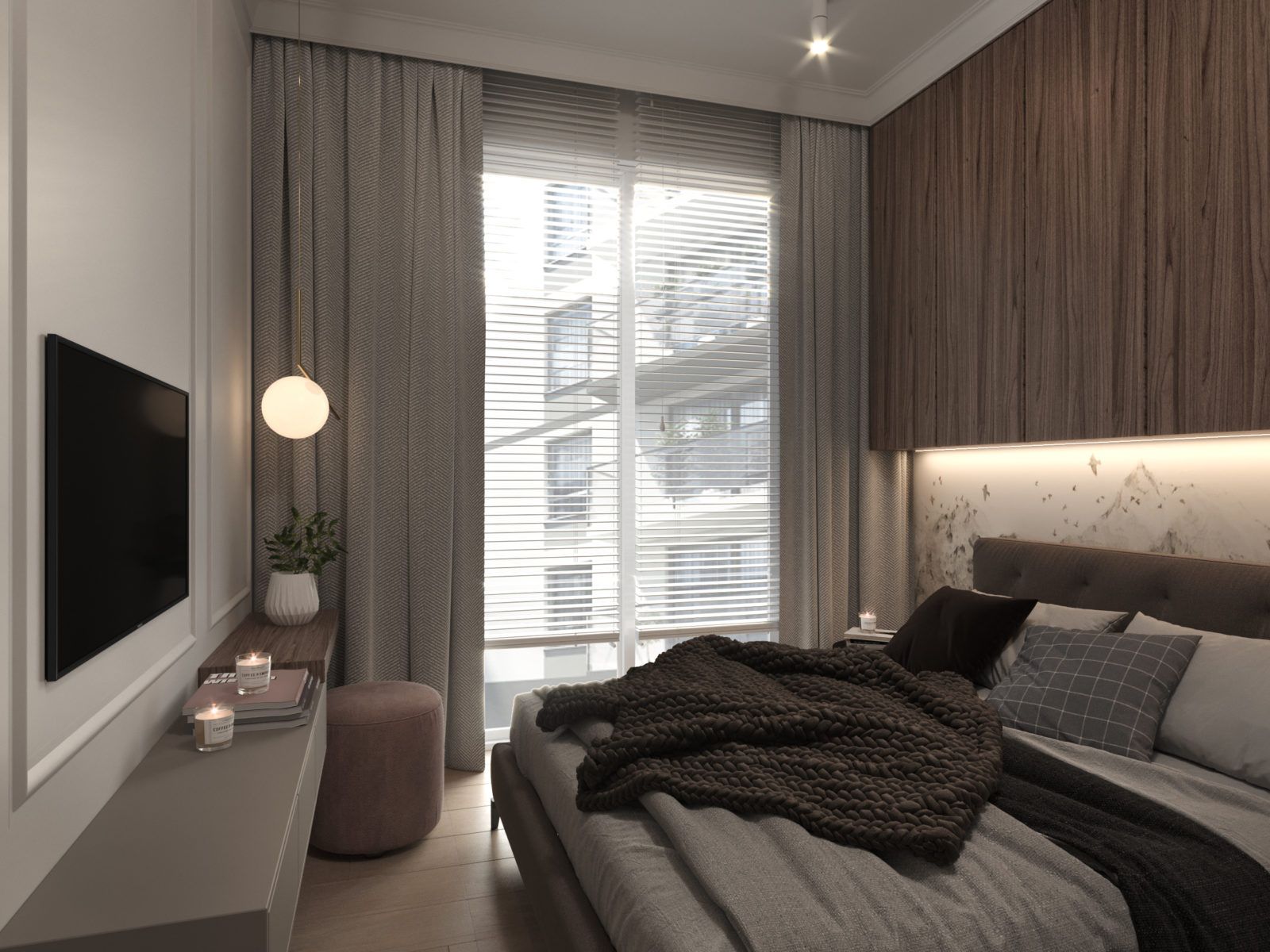 华沙带古典韵味的现代公寓室内布置丨波兰华沙丨Katarzyna Piotrowska-39