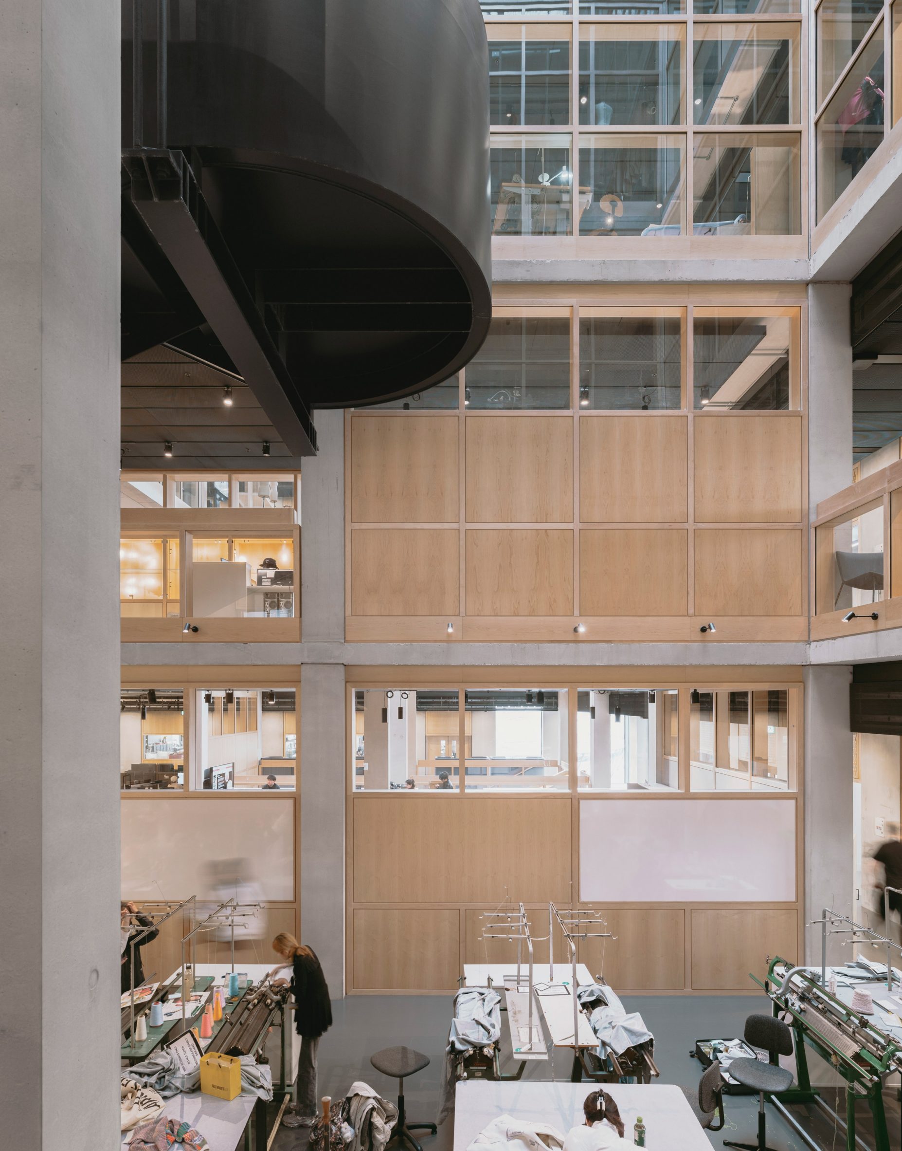 Allies and Morrison completes "21st-century factory" for London College of Fashion-29