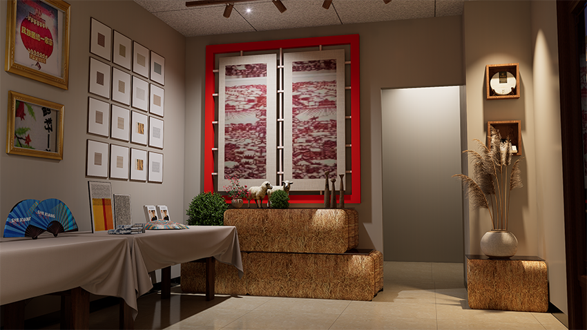 内蒙古那达慕小展厅设计-10