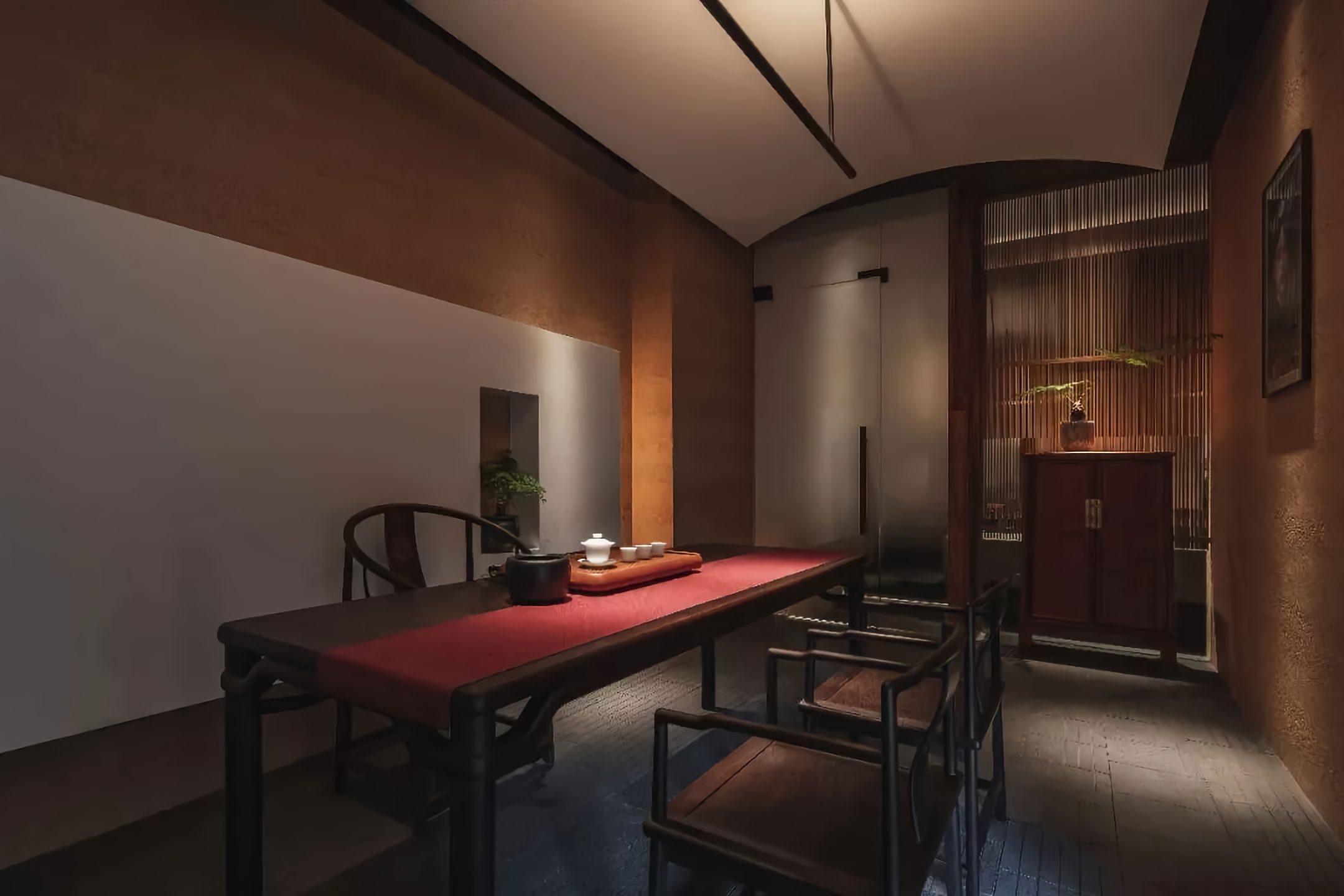 雨林古树茶茶室丨中国台州丨JWD 王韦航室内设计-38