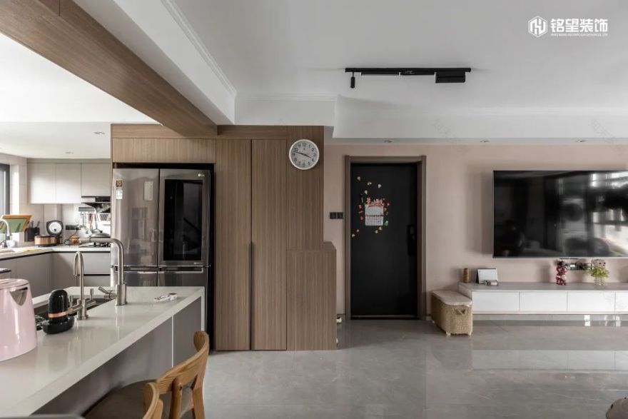 明发滨江新城 · 现代简约的无边界空间丨铭望装饰-5