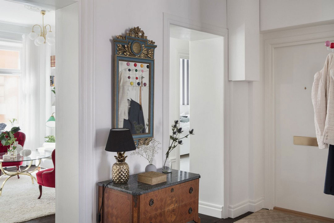 瑞典公寓 | 黑白条纹卧室的温馨北欧风-5