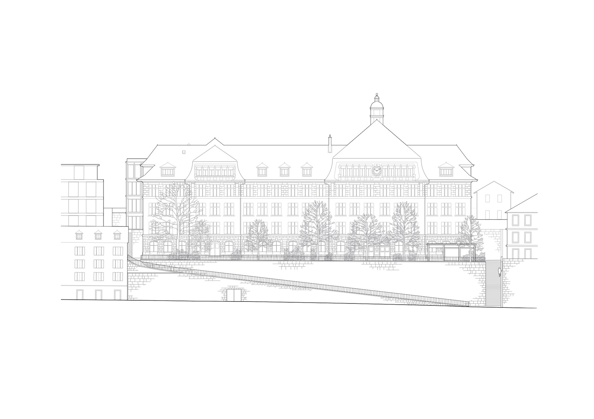 Collège des Parcs School Extension and two Sport Halls / Stoa architectes-49