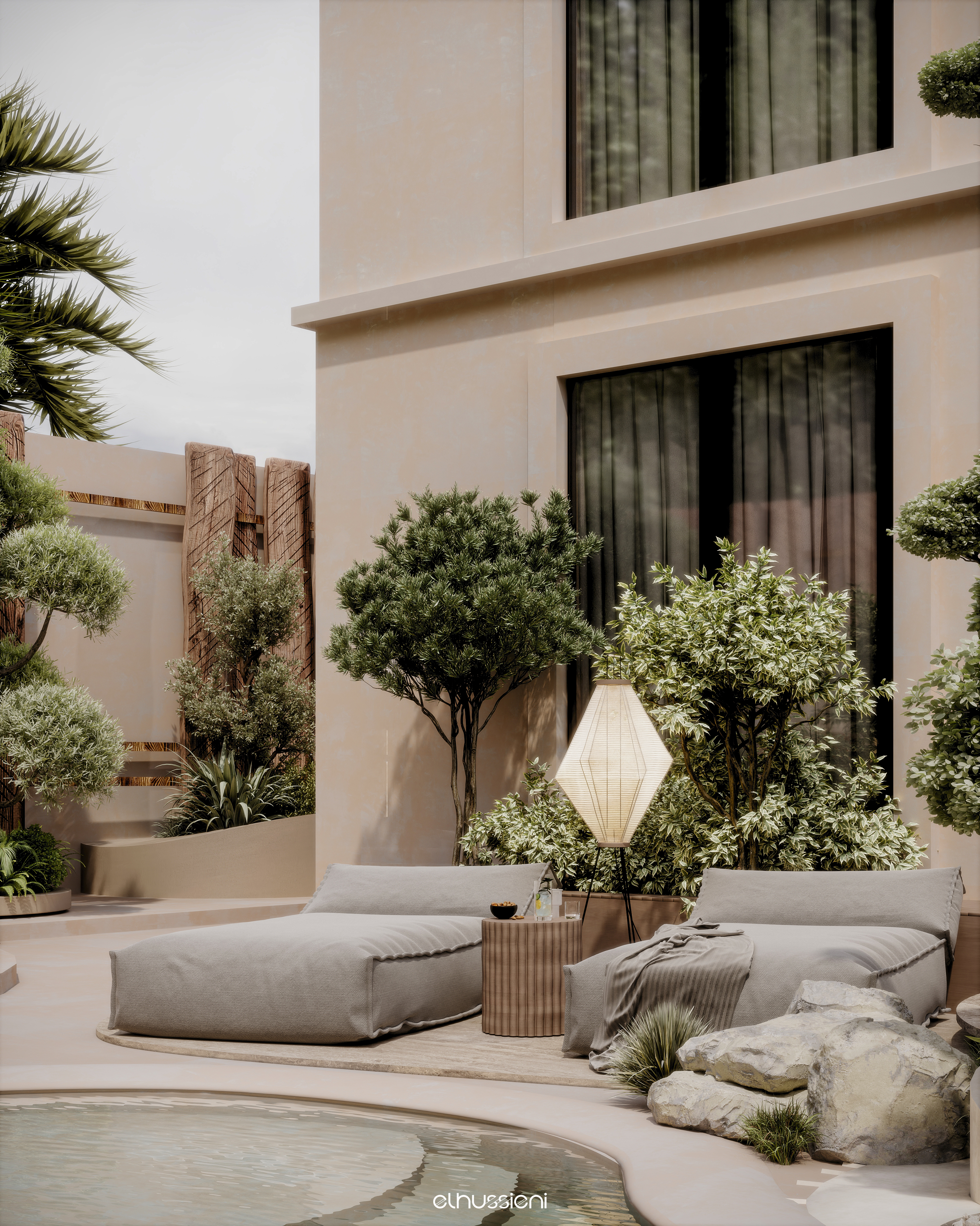 MODERN VILLA OUTDOOR LANDSCAPE DESIGN-3