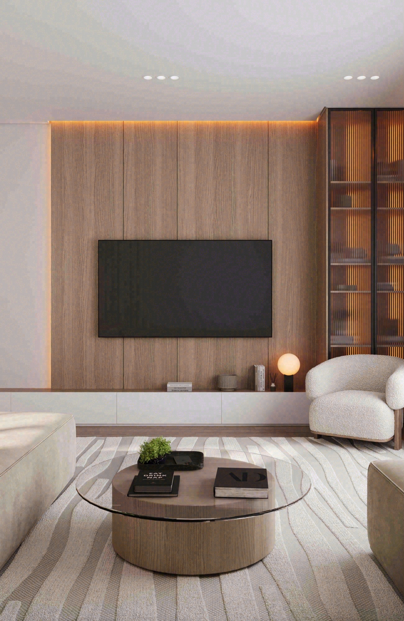 Интерьер частного дома, 140 м2, современный-0