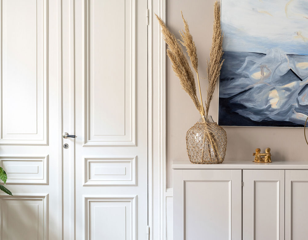 斯德哥尔摩公寓优雅图书馆设计-8