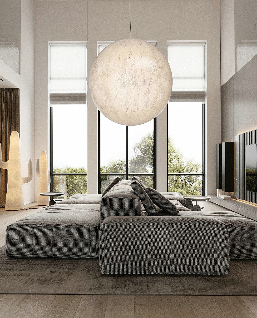 高级灰色系公寓设计-1