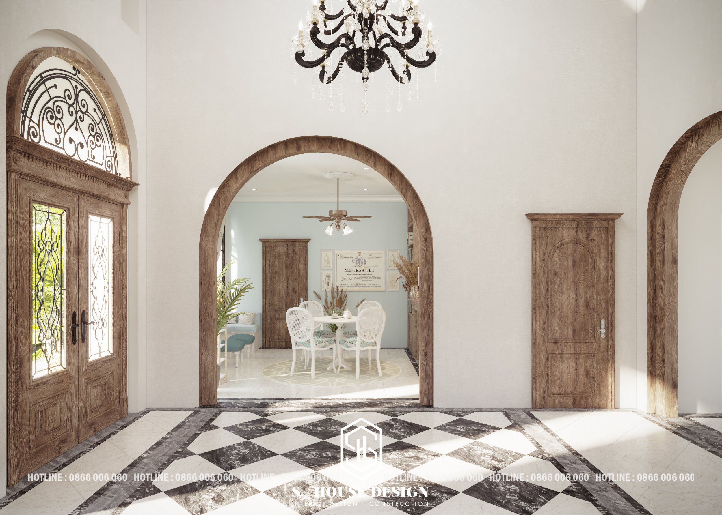 Interior design of Mediterranean garden villas-19