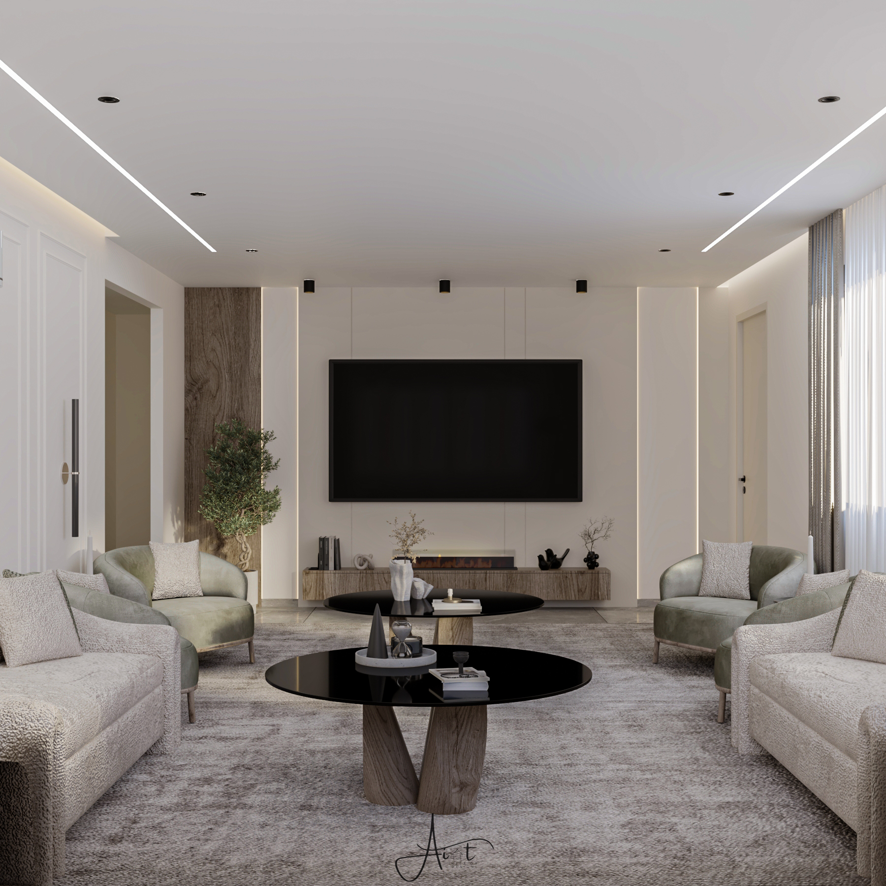 تصميم داخلي لمنزل موردين-0