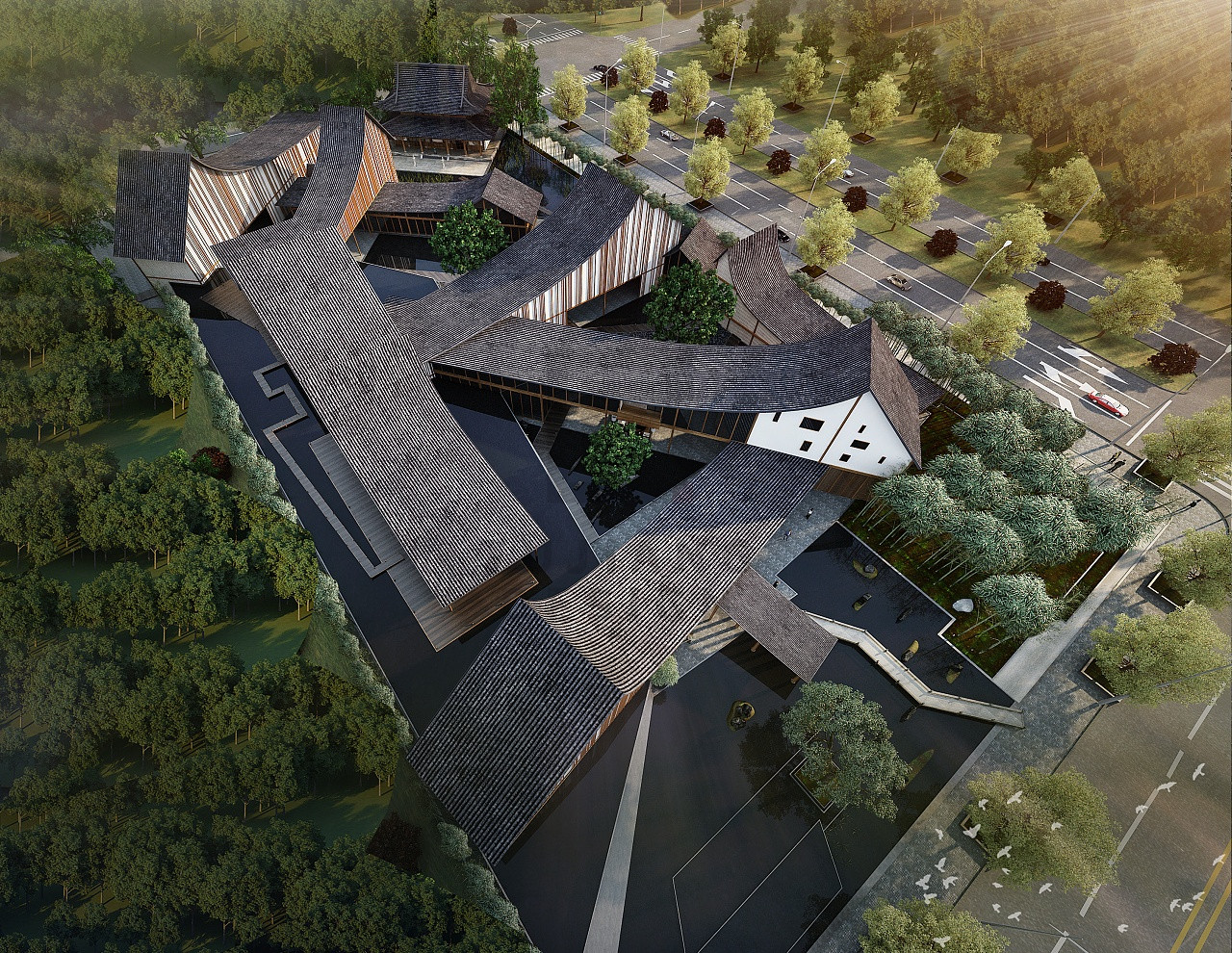 儒风雅韵，光影变幻|新中式书院设计-1