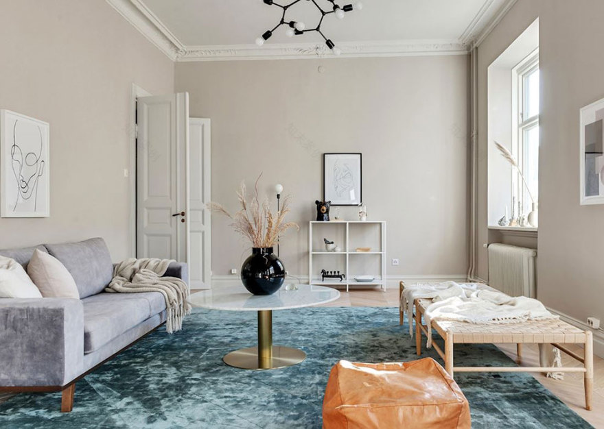 瑞典古典建筑中的温馨现代设计-2