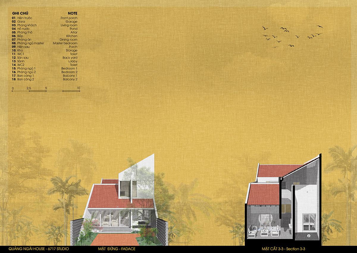 现代与传统交融的越南 Quảng Ngãi House-59