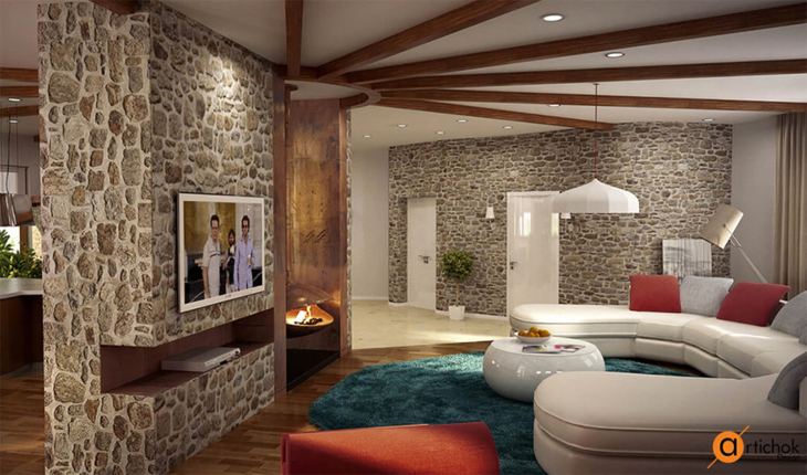 Интерьер круглого дома в эко-стиле - Art-i-chok-15