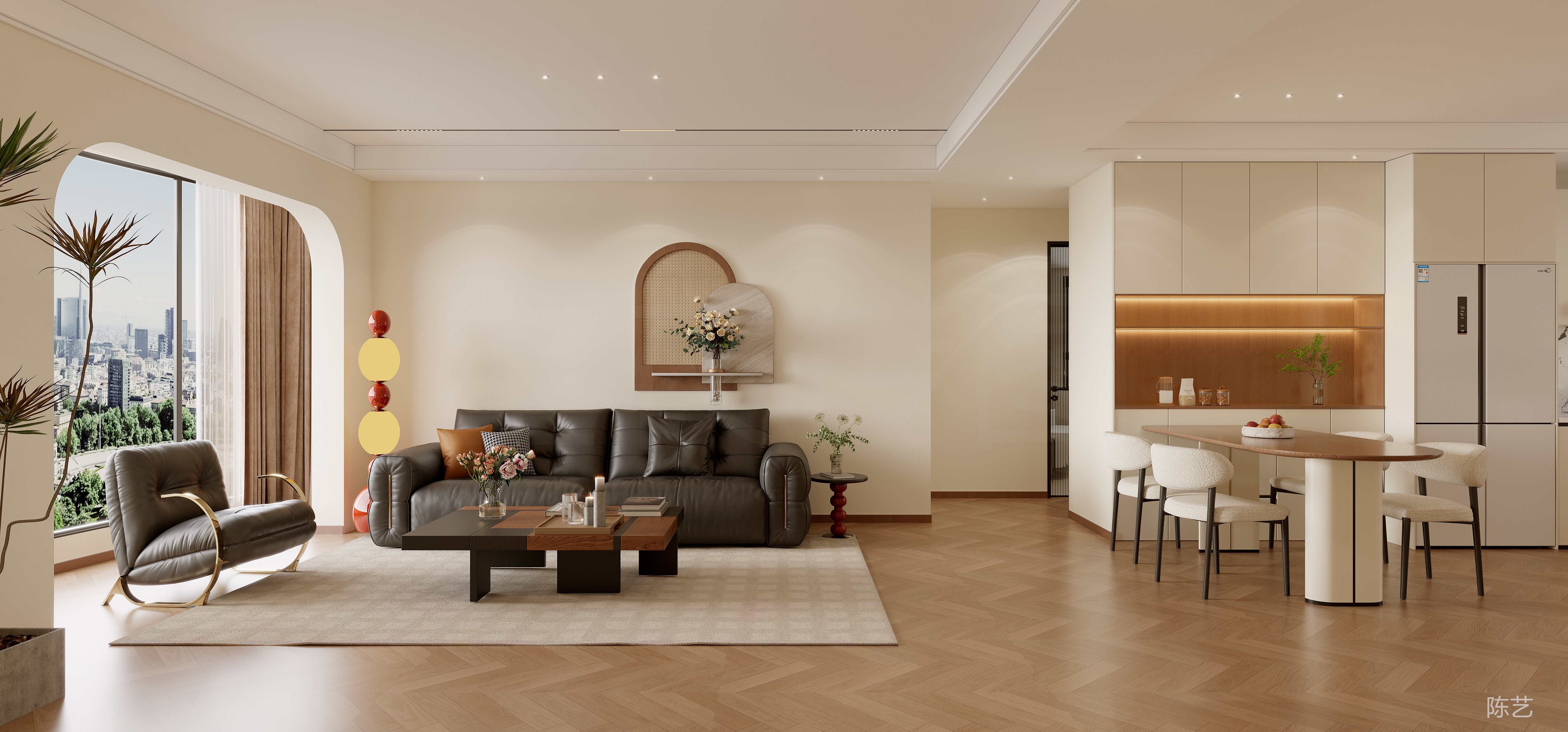 奶油风装修｜高级感与温馨感双拿捏-7