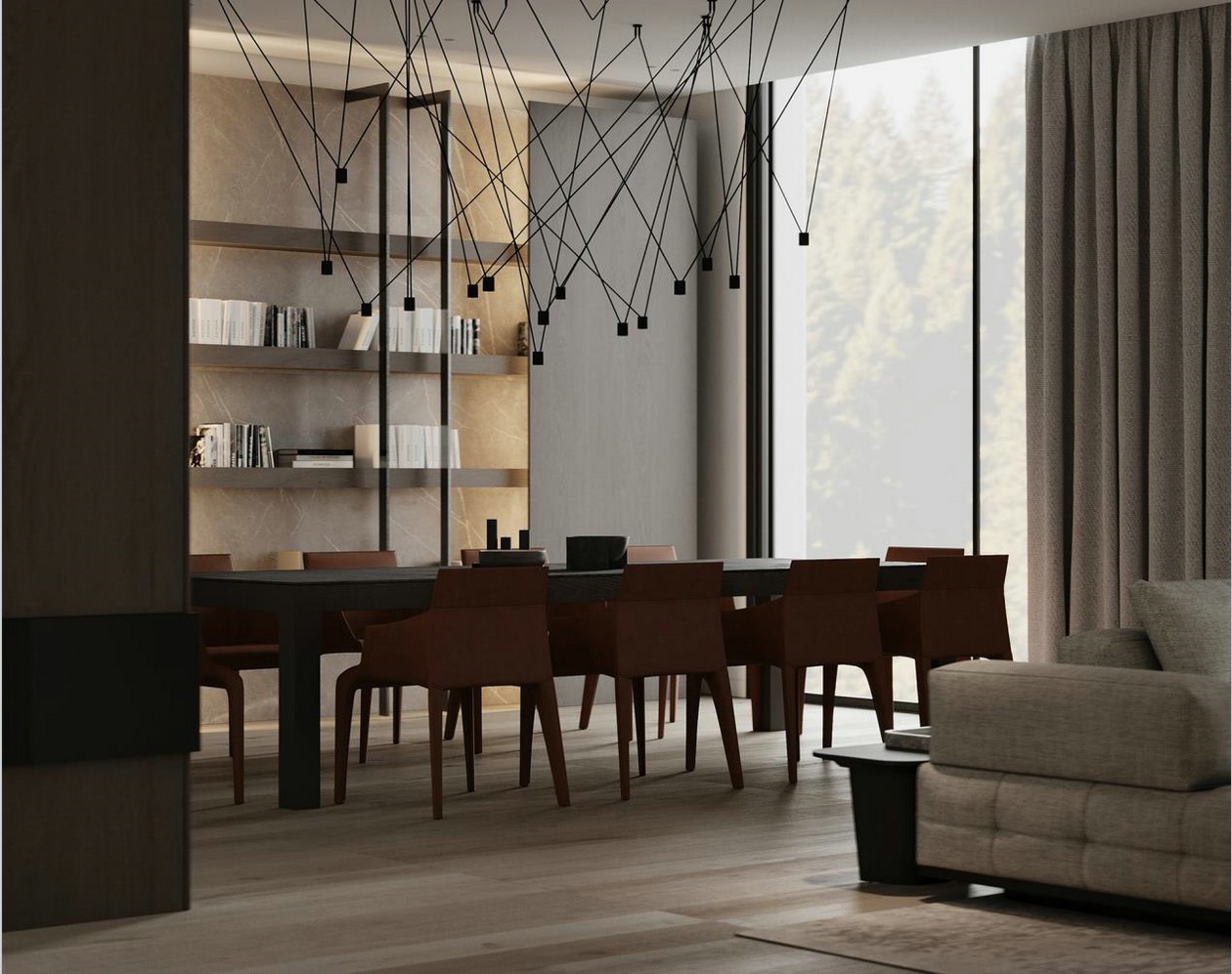 高级色系大平米住宅设计-2