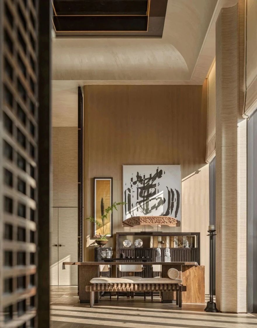 176㎡新中式美学宴会厅样板间设计丨紫香舸设计-41