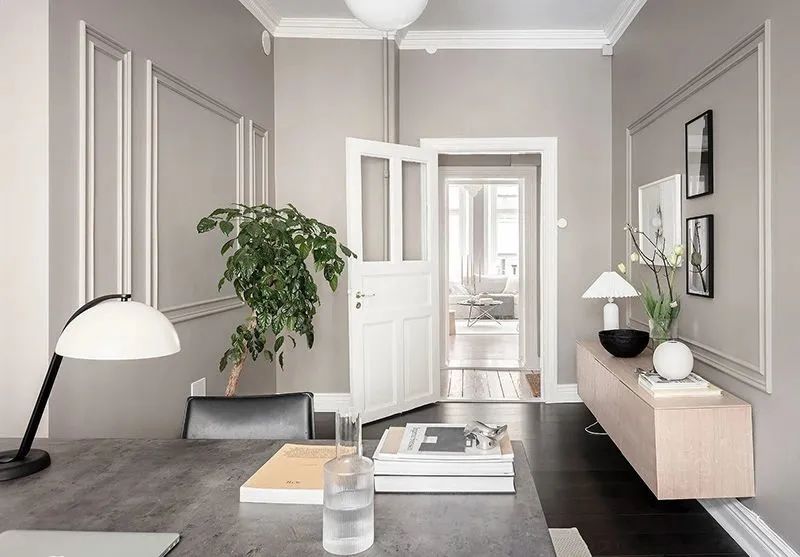 哥德堡北欧米色温暖公寓-22