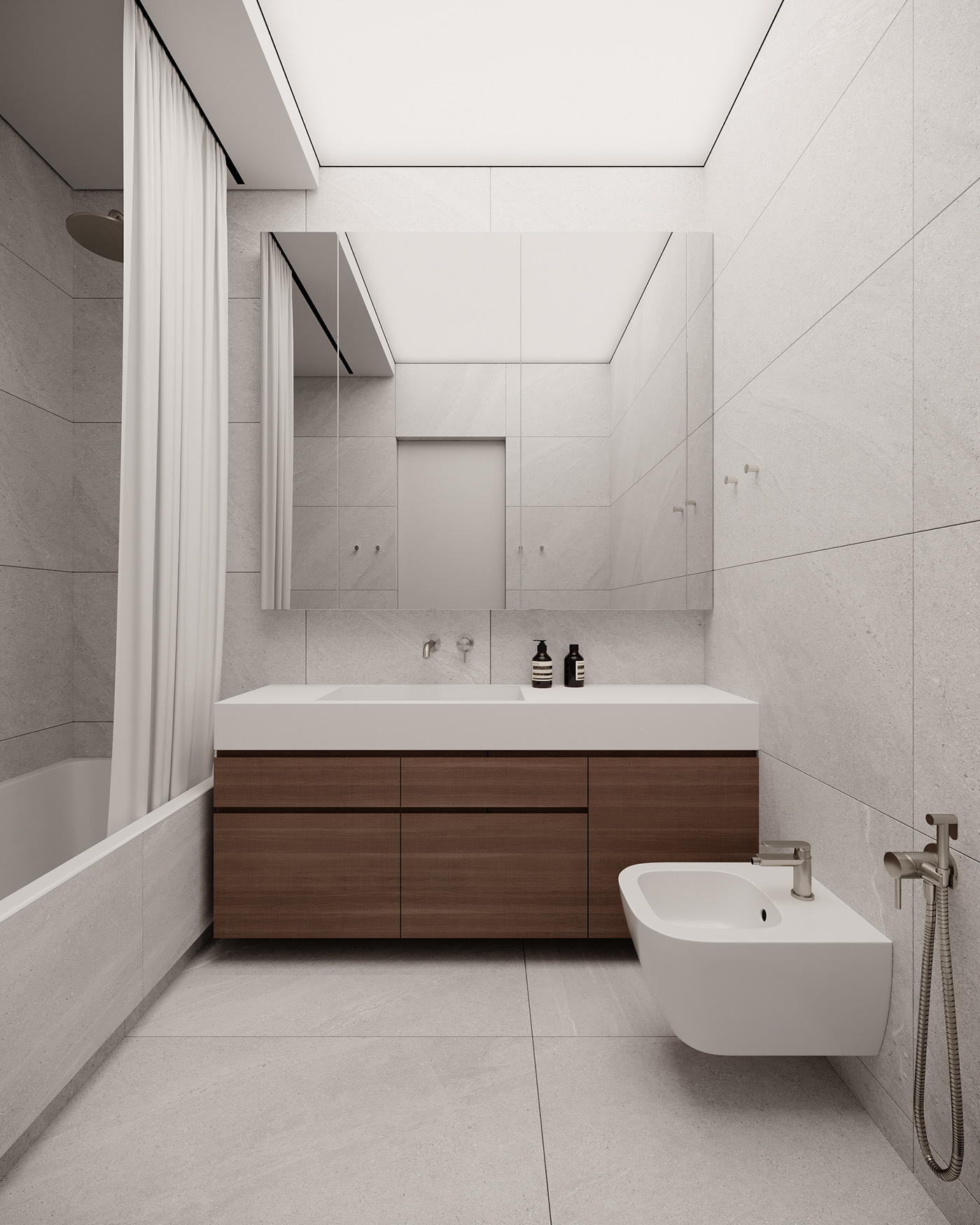 胡桃木灰调空间-35