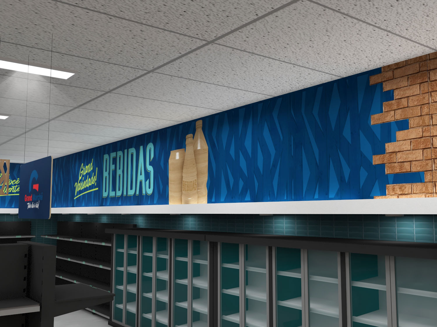 Grand Marché Supermercado Signage/ Comunicação Visual-4