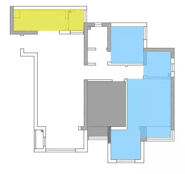 现代风格打造宽敞通透的 84㎡三室两厅-2