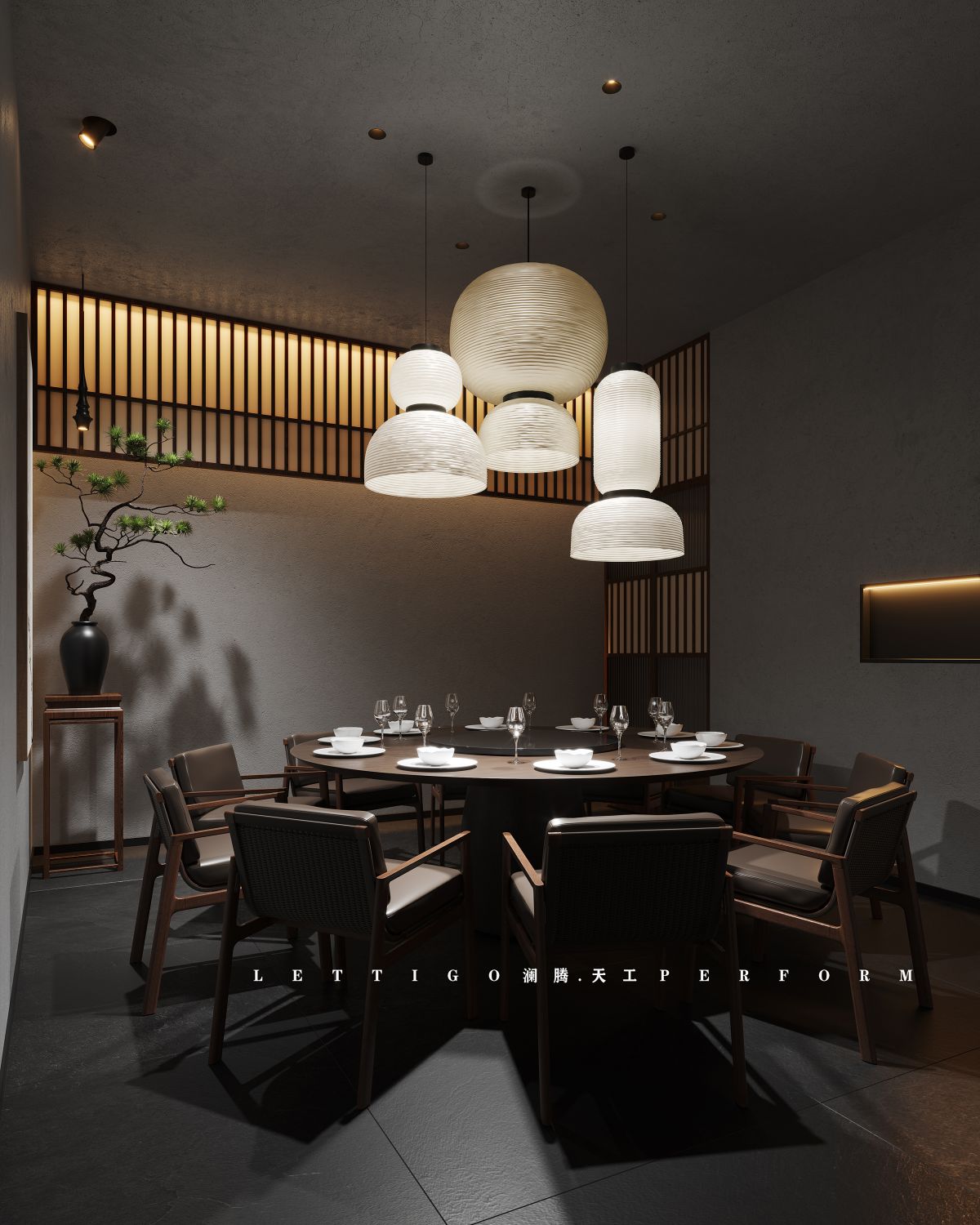 神韵悠然​新中式私房菜餐厅会所-6