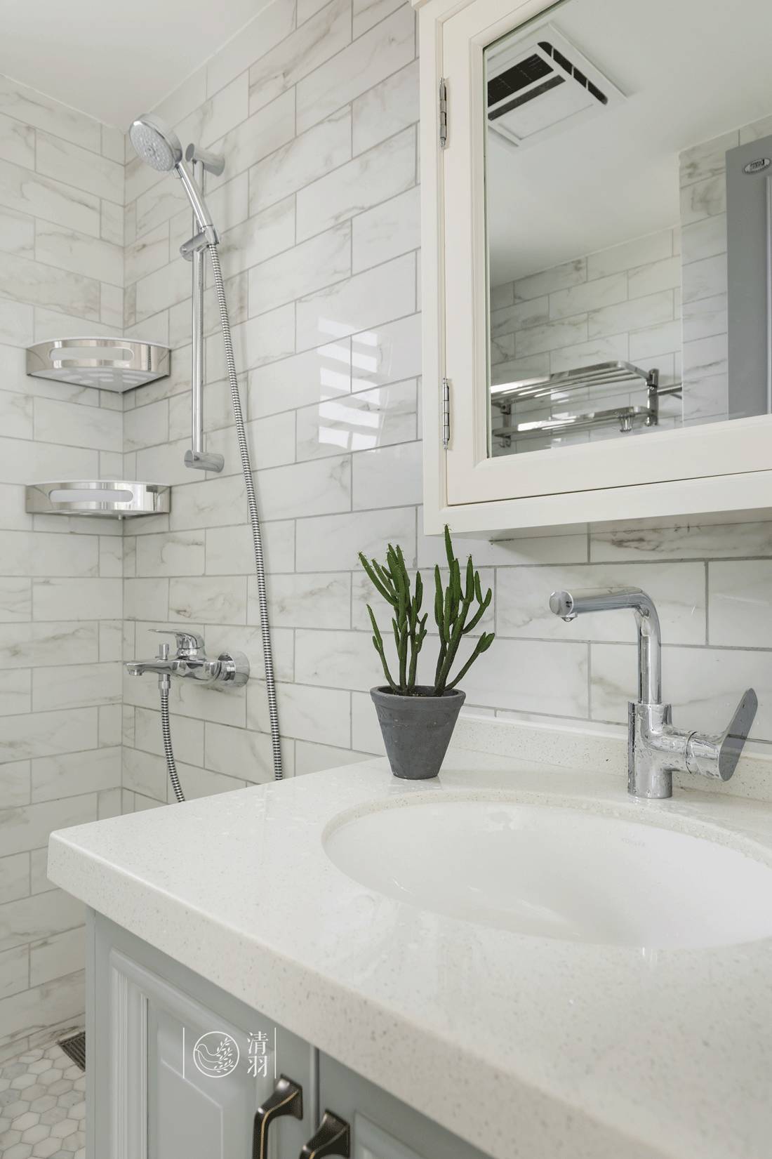 成都高新区 133 平米三室二厅二卫的明静空间设计-34