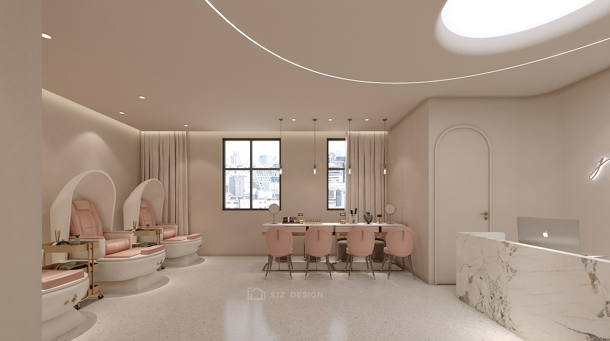 米雪美容美甲店丨中国湖北丨孙金甄（北京）室内建筑设计有限公司-24
