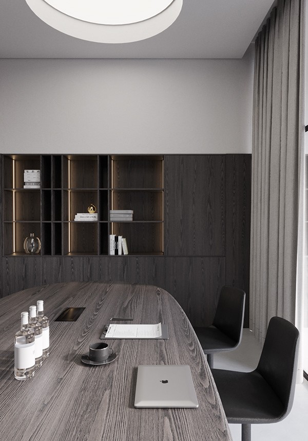木质简约风办公空间设计-11