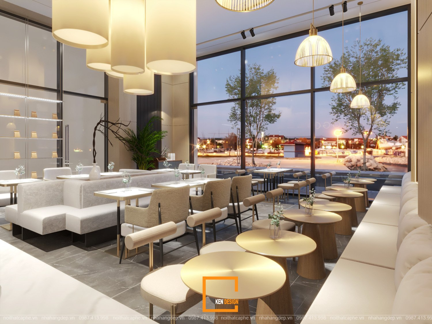 Dự án thiết kế sảnh Café Tây Đô – Phạm Văn Bạch-30