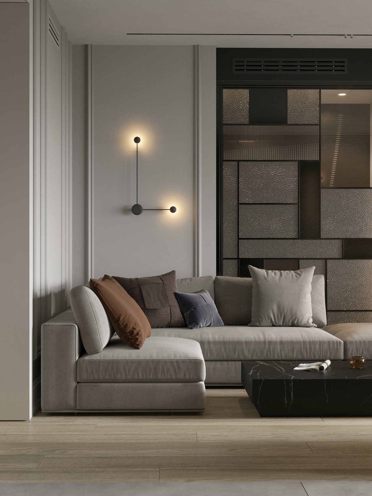 113㎡ 简约风公寓设计-4